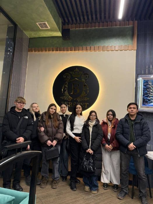 On December 2, 2025, students from the College of Economics, Business, and Law visited the "Bereket" hotel complex as part of their internship at the "Visit Qaraganda" Tourist Information Center.